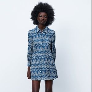NWT Zara open work embroidered dress